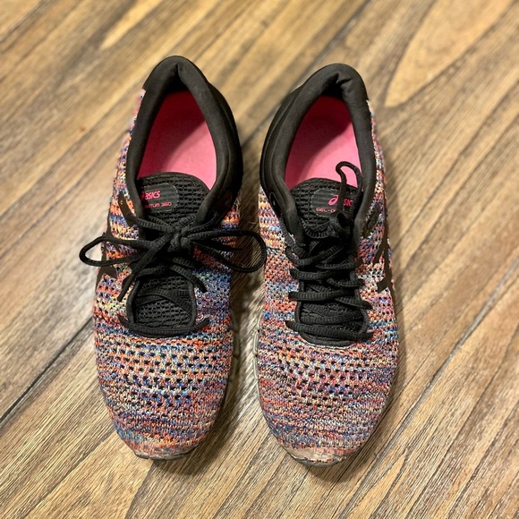 Asics Gel Quantum 360 Knit 2 Rainbow Multicolor Size 8.5 T89ON Athletic Shoe - Picture 2 of 10